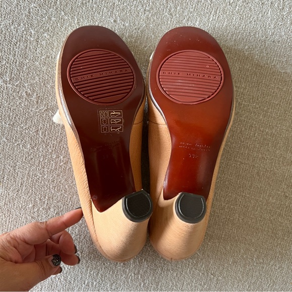 NWOB Chie Mihara Fraidei Round Toe Lace Brown Retro Heels Size EU 39 1/2 - Picture 4 of 12